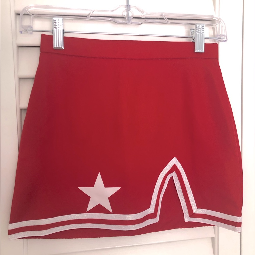 Pizzazz Red A-Line Cheer Skirt